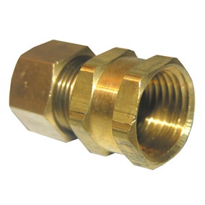1/2 COMPRESSION X 1/2 FEMALE PIPE THREAD BRASS ADAPTER