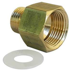 1/4 COMPRESSION X 3/8 FINE THREAD FLARE BRASS ADAPTER