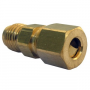 1/4 MALE FLARE X 1/4 COMPRESSION BRASS ADAPTER
