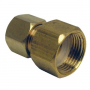 3/8 FEMALE COMPRESSION X 1/4 MALE COMPRESSION BRASS ADAPTER