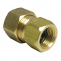 1/4 FEMALE COMPRESSION X 3/8 MALE COMPRESSION BRASS ADAPTER