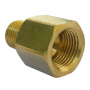 3/8 FEMALE FLARE X 1/4 MALE PIPE THREAD BRASS ADAPTER