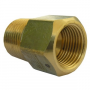1/2 FEMALE FLARE X 3/8 MALE PIPE THREAD BRASS ADAPTER