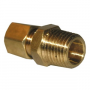 3/16 COMPRESSION X 1/8 MALE PIPE THREAD BRASS ADAPTER
