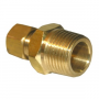 1/4 COMPRESSION X 3/8 MALE PIPE THREAD BRASS ADAPTER