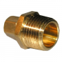 1/4 COMPRESSION X 1/2 MALE PIPE THREAD BRASS ADAPTER