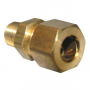 3/8 COMPRESSION X 1/8 MALE PIPE THREAD BRASS ADAPTER