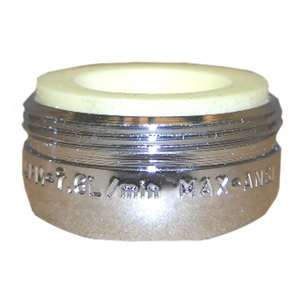 Aerator, Chrome, Male, 15/16 Inch x 27, 2.2 GPM