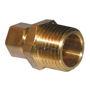 3/8 COMPRESSION X 3/8 MALE PIPE THREAD BRASS ADAPTER