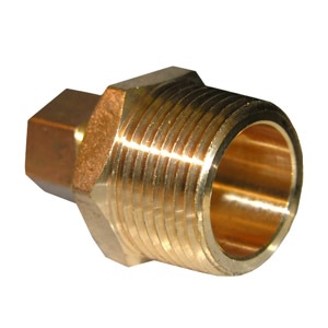 3/8 COMPRESSION X 3/4 MALE PIPE THREAD BRASS ADAPTER