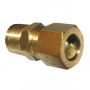 1/2 COMPRESSION X 3/8 MALE PIPE THREAD BRASS ADAPTER