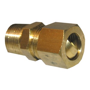 1/2 COMPRESSION X 1/2 MALE PIPE THREAD BRASS ADAPTER