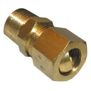 1/2 COMPRESSION X 3/4 MALE PIPE THREAD BRASS ADAPTER