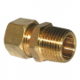5/8 COMPRESSION X 1/2 MALE PIPE THREAD BRASS ADAPTER