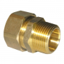 	7/8 COMPRESSION X 3/4 MALE PIPE THREAD BRASS ADAPTER