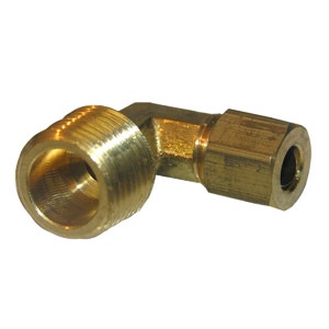 1/4 COMPRESSION X 3/8 MALE PIPE THREAD BRASS ELL