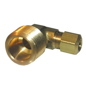 1/4 COMPRESSION X 1/2 MALE PIPE THREAD BRASS ELL
