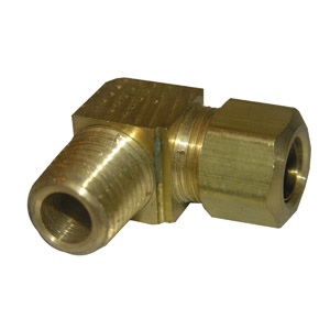 	3/8 COMPRESSION X 1/4 MALE PIPE THREAD BRASS ELL