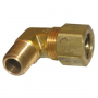 1/2 COMPRESSION X 1/4 MALE PIPE THREAD BRASS ELL