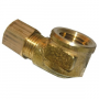 1/4 COMPRESSION X 1/4 FEMALE PIPE THREAD BRASS ELL