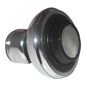 	Swivel Spray Aerator, Dual Thread, Chrome & Black, Dual Pattern