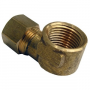 3/8 COMPRESSION X 3/8 FEMALE PIPE THREAD BRASS ELL