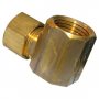 1/2 COMPRESSION X 1/2 FEMALE PIPE THREAD BRASS ELL