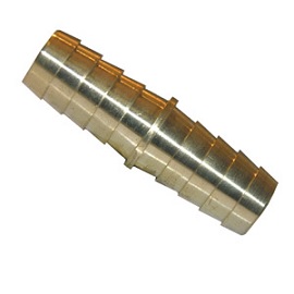 1/2 BRASS HOSE BARB COUPLING