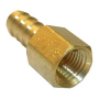 1/4 FEMALE PIPE THREAD X 3/8 BRASS HOSE BARB ADAPTER