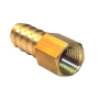 3/8 FEMALE PIPE THREAD X 1/4 BRASS HOSE BARB ADAPTER