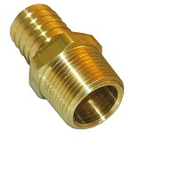3/4 MALE PIPE THREAD X 3/4 BRASS HOSE BARB ADAPTER