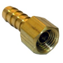 1/4 SWIVEL FEMALE PIPE THREAD X 3/8 BRASS HOSE BARB ADAPTER