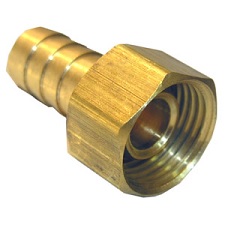 	1/2 SWIVEL FEMALE PIPE THREAD X 1/2 BRASS HOSE BARB ADAPTER