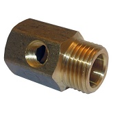 1/2 SLIP JOINT MALE X 1/2 SLIP JOINT FEMALE X 1/8 FEMALE PIPE THEAD BRASS ADAPTER