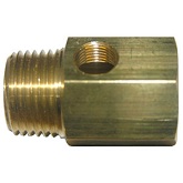3/4 MALE PIPE THREAD X 3/4 FEMALE PIPE THREAD X 1/8 FEMALE PIPE THEAD BRASS ADAPTER