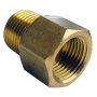 1/8 FEMALE PIPE THREAD X 1/8 MALE PIPE THREAD BRASS COUPLING