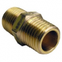 1/4 MALE PIPE THREAD BRASS HEX NIPPLE