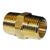 1/2 MALE PIPE THREAD BRASS HEX NIPPLE