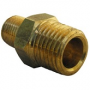 	1/4 MALE PIPE THREAD X 1/8 MALE PIPE THREAD BRASS HEX NIPPLE