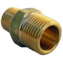3/8 MALE PIPE THREAD X 1/4 MALE PIPE THREAD BRASS HEX NIPPLE