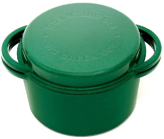 Big Green Egg 117045 Enameled Cast Iron Round Dutch Oven 4L  