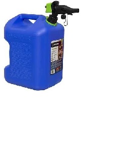 Scepter SmartControl FSCK571 Fuel Can with Rear Handle, 5 gal, Polypropylene, Blue