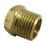 1/2 BRASS HEX PLUG