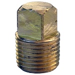 1/8 BRASS SQUARE HEAD PLUG
