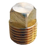 1/4 BRASS SQUARE HEAD PLUG