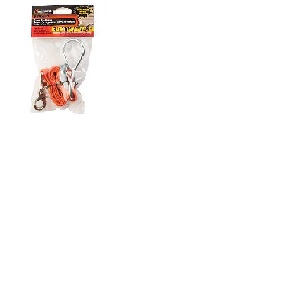 Keeper 85110 Trunk Tie-Down, 1 in W, 3 ft L, Orange, 100 lb, Looped Hook, Snap Hook End Fitting