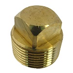 3/4 BRASS SQUARE HEAD PLUG
