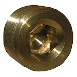 3/8 BRASS COUNTERSUNK PLUG