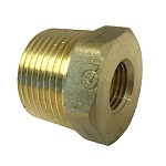 3/4 X 1/4 BRASS HEX BUSHING