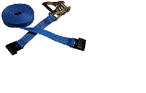 Ancra 557-40 Heavy-Duty Tie-Down Strap, 2 in W, 40 ft L, Polyester, Blue, 3333 lb Working Load, Flat